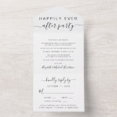メニュー選択式結婚披露宴の後の幸せな時間 オールインワン招待状 (内側)
