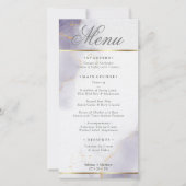 メニュー金ゴールドほこりっぽいプラムパープル (正面)