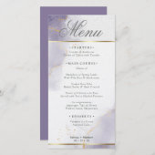 メニュー金ゴールドほこりっぽいプラムパープル (正面/裏面)