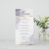 メニュー金ゴールドほこりっぽいプラムパープル (スタンド正面)