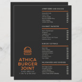 メニュー (正面/裏面)