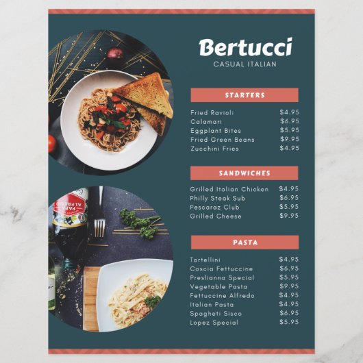 メニュー (裏面)