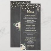 メニュー ウェディング レセプション ホタルの瓶 チョーク カード (正面/裏面)