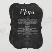 メニュー – ステートメントチャルクボードスクリプト招待状 招待状 (正面/裏面)