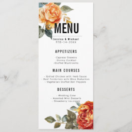 メニュー+ドリンクマーブルドリームオレンジバラ メニュー