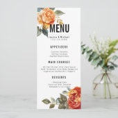 メニュー+ドリンクマーブルドリームオレンジバラ メニュー (スタンド正面)