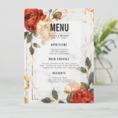 メニュー+ドリンクマーブルドリームオレンジバラ メニュー (スタンド正面)