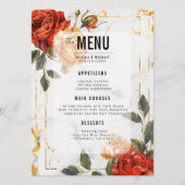 メニュー+ドリンクマーブルドリームオレンジバラ メニュー (正面)