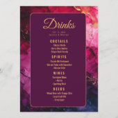 メニュー+ドリンク天文学エレガンスマーブル メニュー (裏面)