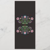 メニュー フィエスタ パーティー メキシカン パープル ウェディング レセプション (裏面)