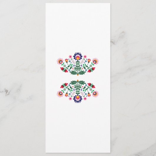 メニュー フィエスタ パーティー メキシカン レッド ウェディング レセプション (裏面)