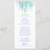 メニュー ブルー カスケーディング グリーン ヴァイン アート ウォーターカラー パック (裏面)