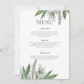 メニュー 招待状 (正面)