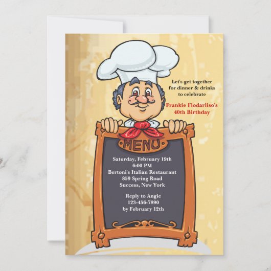 [メニュー]招待状 招待状 (正面)