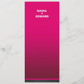 メニュー|暗い赤紫色を結婚するスタイリッシュな繊維 メニュー (裏面)