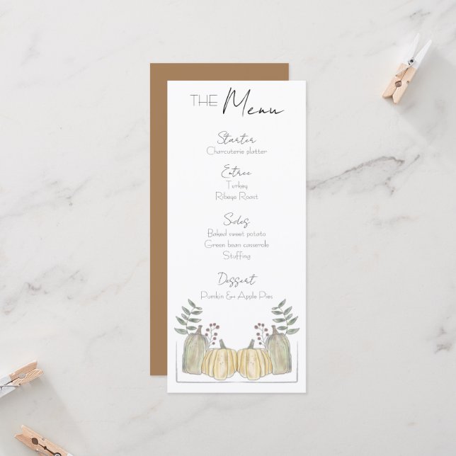 メニュー – 秋テーマ (正面/裏面インサイチュ)