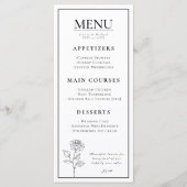 メニュー+素敵な文字タイムレス開花 メニュー (正面)