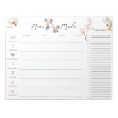 メニュー&食事プランナーパッド ノートパッド (正面)