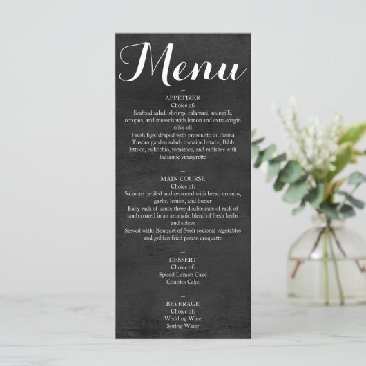 メニュー – Chalkboardスクリプト (スタンド正面)