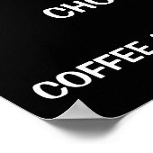 メニューDIY白黒パーティー ポスター (角)