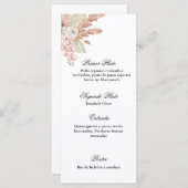 メニューpara cualquier eventto メニュー (正面/裏面)