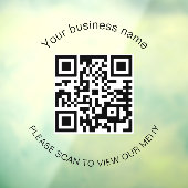 メニューqrコードスキャンレストランバーカフェ ウィンドウサイン (シート3)