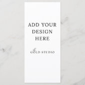 メニュ空白のーテンプレート(4 x 9) メニュー (裏面)