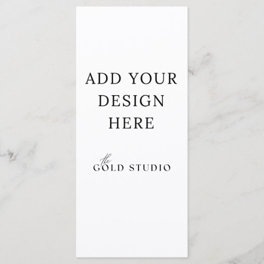 メニュ空白のーテンプレート(4 x 9) メニュー (正面)