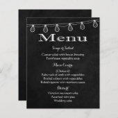 メニュ素朴ー白黒の黒板ライト (正面/裏面)