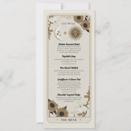 メニュ結婚ーのタロットサンムーン披露宴パーティー 招待状