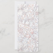 メニュ結婚ーズゴールデンリリーウイリアムモリス 招待状 (裏面)