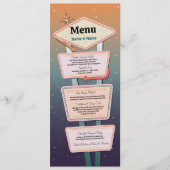 メニュ結婚ーズラスベガスカジノ披露宴 メニュー (正面)