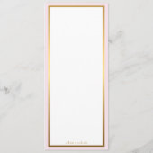 メニュ結婚ー,メニュー集素晴らし会,ギャツビー,ホワイト,金ゴールド メニュー (裏面)