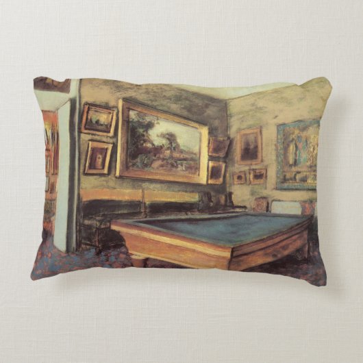 『メニール・ユベール邸のビリヤード室』（メニール・ユベールていのビリヤードしつ、英: The Bil アクセントクッション (裏面)