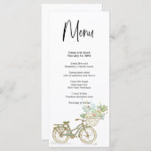 メニ結婚ュー自転車、記念日自転車、イベント自転車 メニュー (正面/裏面)