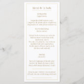 メヌオロブランコクラシコビリンニュエスパニョールエイングレス メニュー (正面)