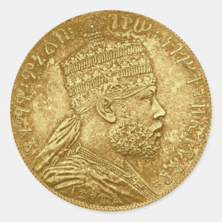 メネリック・キング・ステッカー ラウンドシール