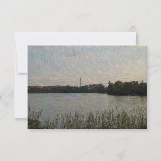 メノミン湖 ノートカード (正面)