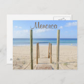メノルカボードウォークからビーチはがき ポストカード (正面/裏面)