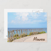 メノルカ伝統的木製フェンス葉書 ポストカード (正面/裏面)