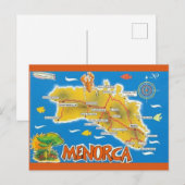 メノルカ島 スペイン 絵入り ポストカード (正面/裏面)