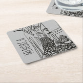 メノルカ スクエアペーパーコースター (アングル)
