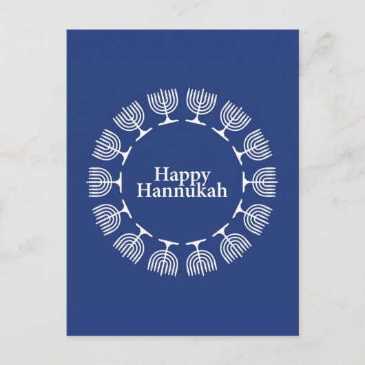 メノーラの背景 ポストカード (正面)