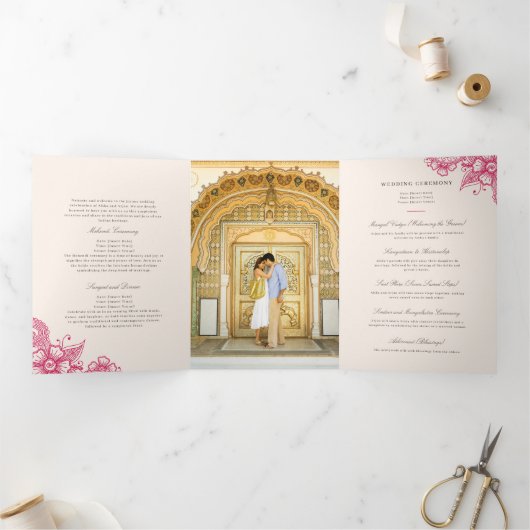 メハモダンディ伝統的インディアン結婚式 プログラム (内部)