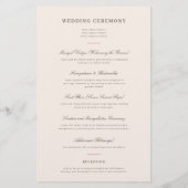 メハモダンディ伝統的インディアン結婚式 プログラム (裏面)