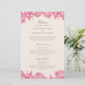 メハモダンディ伝統的インディアン結婚式 プログラム (スタンド正面)