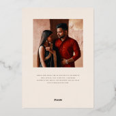 メハモダンディ結婚式招待状 箔招待状 (裏面)