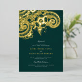 メハモダンディ結婚式招待状 箔招待状 (立ち正面)