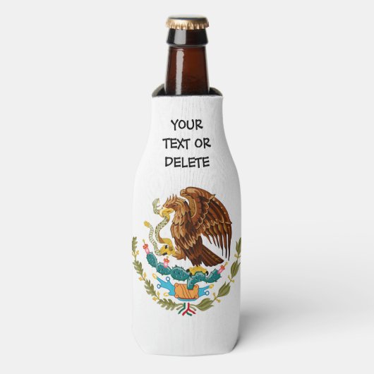メパーソナライズされたキシカン国旗 ボトルクーラー (ボトル正面)