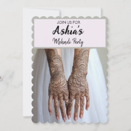 メパーソナライズされたンディ/ヘナパーティの招待状 カード